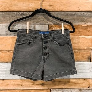 Button fly shorts